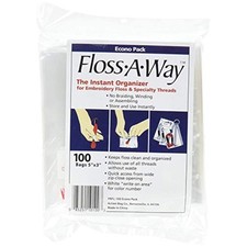 Floss A Way Organizer 3 inch x 5 inch 100 Pack FL100 2-Pack 
