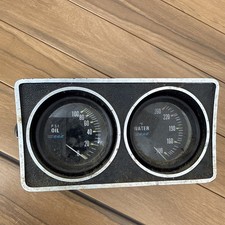Vintage Rac 2 Pod Bolt On Guage Set. Oil Psi Water Temp Vintage Rac 2 Pod Bolt On Guage Set. Oil Psi Water Temp