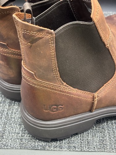 Men’s Ugg Chelsea Leather Boots Size 9 READ - Picture 4 of 11