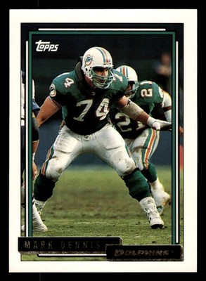 1992 Topps GOLD Mark Dennis #414b Miami Dolphins HIGH GRADE BEAUTIFUL!