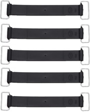 5-Pack Rubber Battery Straps   Universal Stretch Tie-Down Bands for Scooters