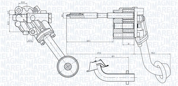 ÖLpumpe Magneti Marelli 351516000023 FüR Vw Golf 3 Variant 1H5 1H1 Vento 1H2 6V2-image