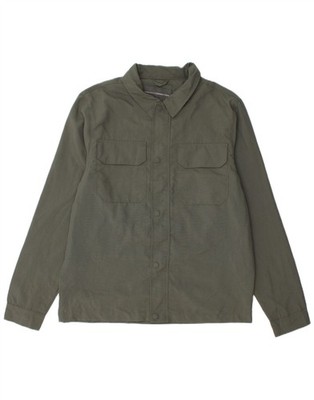 French Connection Herren Overshirt Hemd Medium Khaki Polyamid HU05