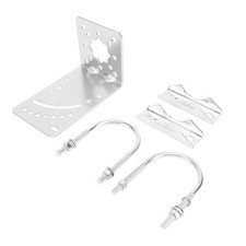 Antenna Mast Clamp With U Silver Angle Adjustable Galvanized Stainless Ste
