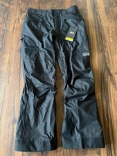 NEW Mountain Hardwear Firefall Ski Snowboard Pants Black Men's SZ Large Regular