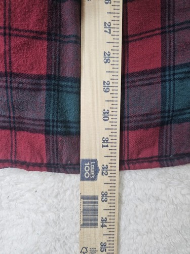 VTG LL Bean Timberline Red Quilt Lined Flannel Shirt Jacket USA Men's XL Shacket - Picture 14 of 14