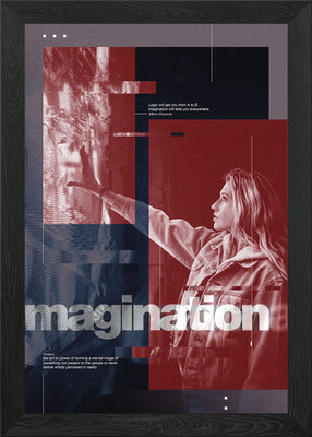 Imagination Framed Wall Art Poster Canvas Print Picture