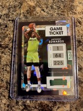 2021-22 Panini Contenders Anthony Edwards Game Ticket Cracked Ice #5