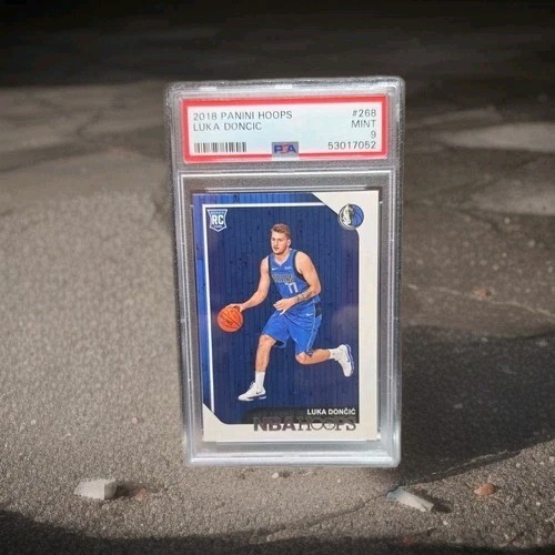 2018 PANINI HOOPS #268 LUKA DONCIC ROOKIE RC PSA 9 Mavs Lakers