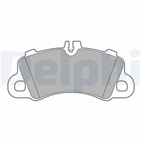 Delphi Bremsbelagsatz, Scheibenbremse Vorderachse U.A. FüR Porsche