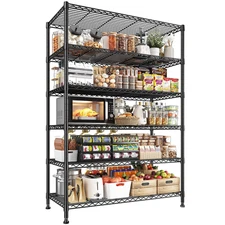 Storage Shelving 75"H Unit Steel Rack Adjustable 6-tier 2000 lbs Load Heavy Duty