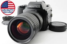 [N MINT] PENTAX 645 Medium Camera A 80-160mm F/4.5 Zoom Lens 120 Film From JAPAN