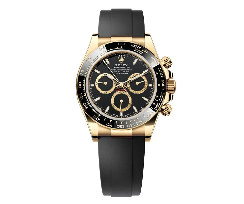 Rolex 40MM Daytona ouro amarelo mostrador Paul Newman moldura cerâmica - 116518LN