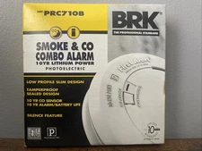 BRK Smoke and Carbon Monoxide Detector Combo Low Profile 10 Year PC1210