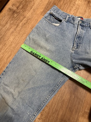 Vintage Tommy Hilfiger Jeans Mens 32x32 Light Wash Y2K 90s Baggy *STAINS* - 第 11/12 張圖片