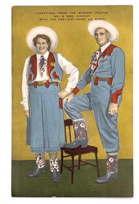 #ad Pioneer Apts Sarasota FL Fisher Couple Linen Postcard Unposted $19.95