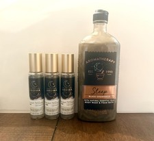 SET OF 4 Bath Body Work Sleep Moonlight Zen BLACK CHAMOMILE Body Wash Mists