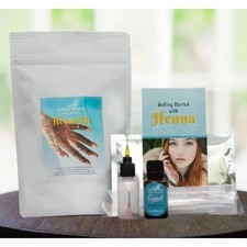Complete Sarahenna Organic Henna Kit Natural Body Art Tattoo Design Applicator