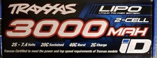 Traxxas 2827X Battery Pack 7.4v Volt LIPO 2S 2-Cell 20C 3000mAh iD OPEN BOX