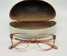 COACH Eyeglasses FRAMES ONLY HC6177 5656 Transparent Pink Women 52-17-140