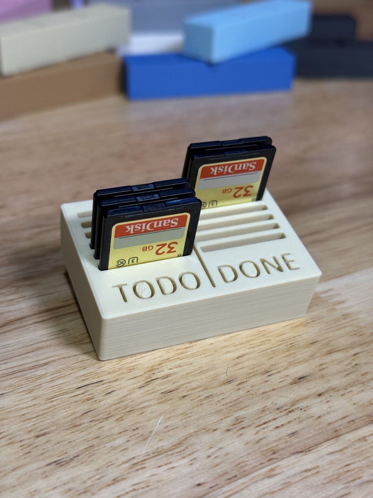 SD Card Mini Desktop Organizer - 12 or 24 Slot Organizer-image