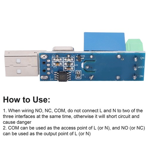 USB Relay Module Control Switch LCUS‑1 Type DC 5V W/ High Performance Control Ch - Picture 9 of 22