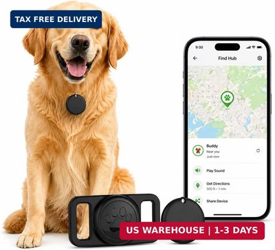 GPS Collar for Dogs,Pet Tracker (Android Only) Smart tag,Waterproof Compatible w