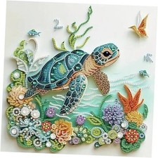 Sea Turtle Animal Special Shape Diamond Art Kits for Adults,5D Sea Turtle-2
