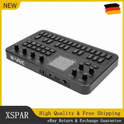 M-VAVE Black FM-1 Portable FM Synthesizer 3-Channel MIDI Built-in 6 Effects DE#