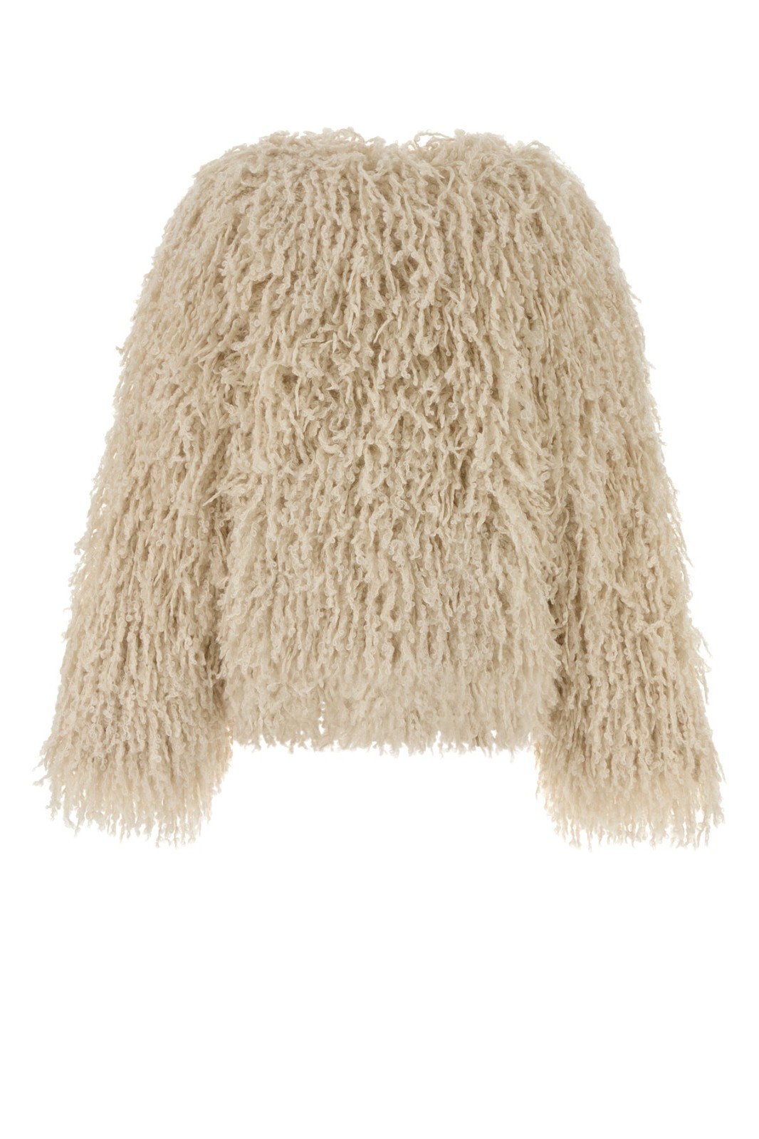 FENDI $5150 White Long Pile Cashmere and Mohair Jacket New & Authentic image 2