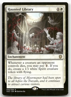 Haunted Library #6 (LP) Crimson Vow VOC Magic MTG
