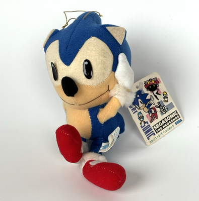 Sonic The Hedgehog Vintage Stuffed Plush Toy Sega 1992 with Tag