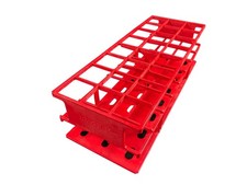 NALGENE Test Tube Rack For 30mm Tubes 3x8 Array Unwire Resmer Red 5970-0530