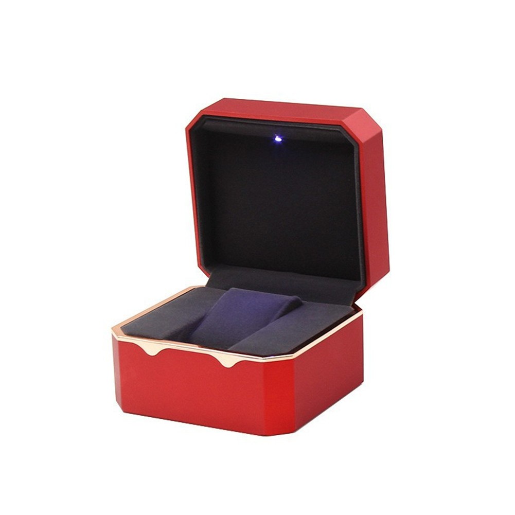 Light Watch Case Antidust Display Storage Holder Luxury Jewelry Gift Box aa