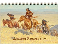 2026 Wall Calendar (12pg) Vintage Western Pioneers by Frederick Remington