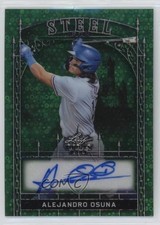 2024 Leaf Trinity Steel Iron Green Donut Circles 4/4 Alejandro Osuna Auto 13u1