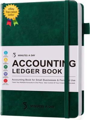 Accounting Ledger Book Business Expense Tracker Notebook  Personal Finance Check
