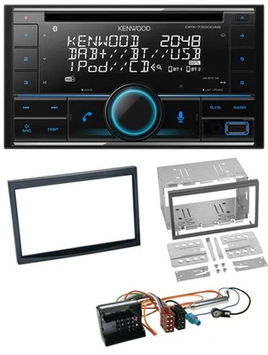 Kenwood CD 2DIN DAB USB MP3 Bluetooth Autoradio für Peugeot 207 307 Expert Partn - Bild 1 von 4