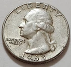 1963 Washington Quarter 90% Silver       (X43)