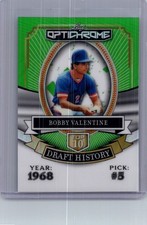 Bobby Valentine 2025 Leaf Optichrome Baseball 1/1 Pre Production Proof