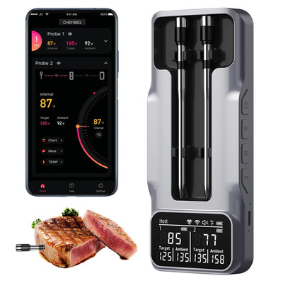 Wireless Meat Thermometer, Digital Food Thermometer NIST Certified Accuracy ±0.5