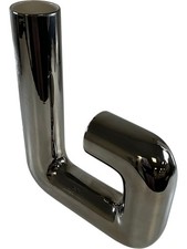 Tacchini Pi Dou Vase Silver Modern Decorative L-Shaped Design