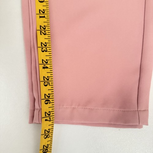 Womens Pink Suit Large Pants Set Shawl Collar Spring Easter Ruched Sleeve Office - Picture 14 of 15