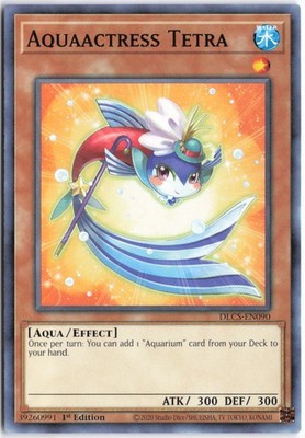 Yugioh - Aquaactress Tetra DLCS-EN090 1st Edition - Dragons of Legend: The Compl
