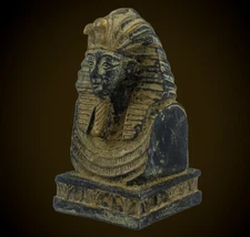 Rare Ancient Egyptian Antiquities Seated Statue King Tutankhamun Figurine BC