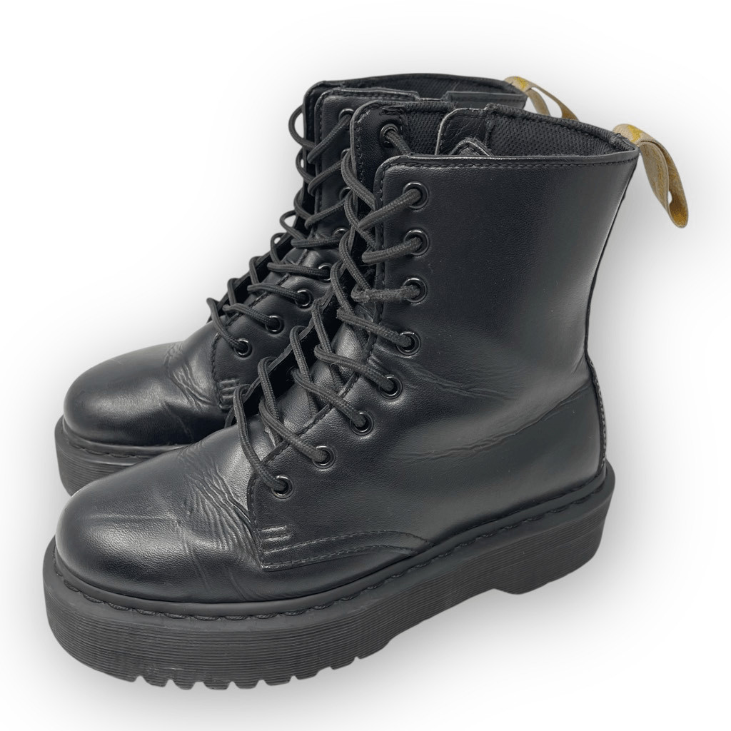 Dr. Doc Martens Vegan Jadon II Mono Platform Black Boots Side Zipper Womens US 8 thumbnail 14