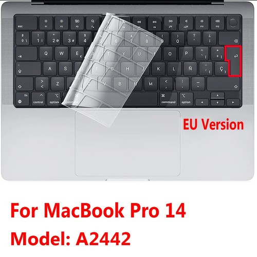 Film Keyboard Cover For MacBook Pro 14 16 inch M1 Max 2021 A2442 A2485 - Afbeelding 11 van 13