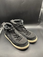 Billy Classic Lace High Top Shoes Kids US 4 Black Adaptive Zip Around Sneakers