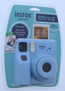 FujiFilm Impôts Mini SE Caméra instantanée + Ensemble de films (Blue Blister)