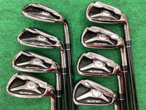 TaylorMade Burner 2009 Iron Set 5-9,Pw,Aw,Sw 8pc Flex Regular RE-AX SUPERFAST - Picture 1 of 6